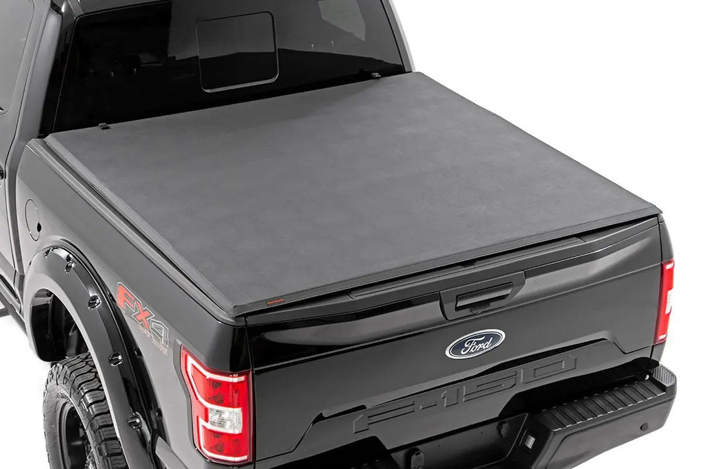 Soft Tri-Fold Bed Cover | 6'7" Bed | Ford F-150 2WD/4WD (09-14) Rough Country
