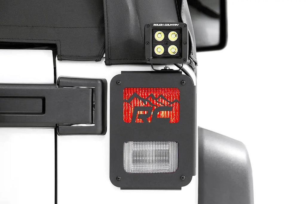 Tail Light Cover | Mountain | Jeep Wrangler JK  (2007-2018) Rough Country