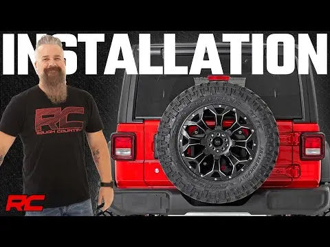 Tire Carrier Relocation Plate | No Prox | Jeep Wrangler JL (18-23) Rough Country