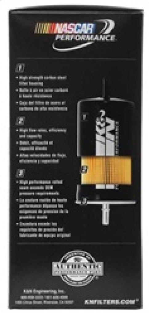 K&N Cellulose Media Fuel Filter 2.125in OD x 5.438in L K&N Engineering
