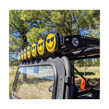 Load image into Gallery viewer, KC HiLiTES 6in. Hard Cover for Gravity Pro6 LED Lights (Single) - Smiley Face- Yellow/Black KC Logo KC HiLiTES