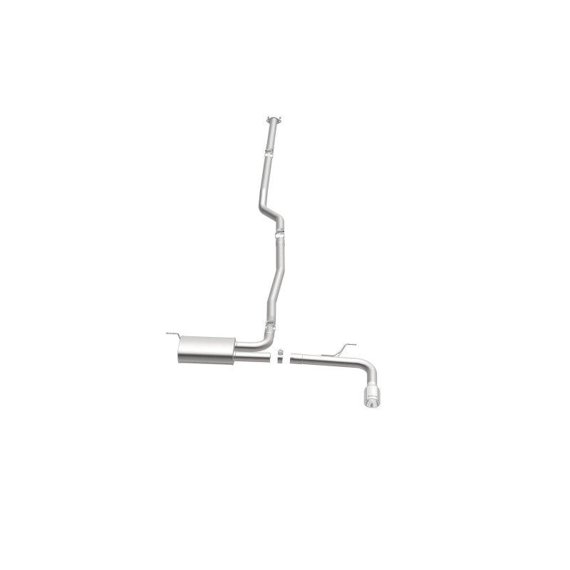 MagnaFlow Cat Back, SS, 2.5in, Street, Single Straight Pass. Polished 4in Tip, 2015 Ford Fusion 2.5L Magnaflow