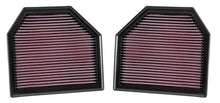 Load image into Gallery viewer, K&amp;N Replacement Air Filter for 11-14 BMW M5/M6 4.4L V8 / 2015 M4/M3 3.0L I6  (2 per box) K&amp;N Engineering