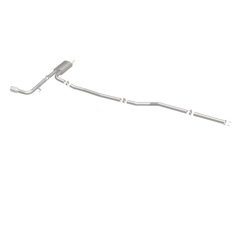 MagnaFlow Cat Back, SS, 2.5in, Street, Single Straight Pass. Polished 4in Tip, 2015 Ford Fusion 2.5L Magnaflow