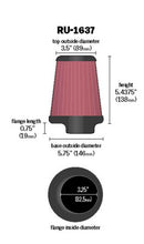 Load image into Gallery viewer, K&amp;N Universal Clamp-On Air Filter 3-1/4in FLG / 5-3/4in B / 3-1/2in T / 5-7/16in H K&amp;N Engineering