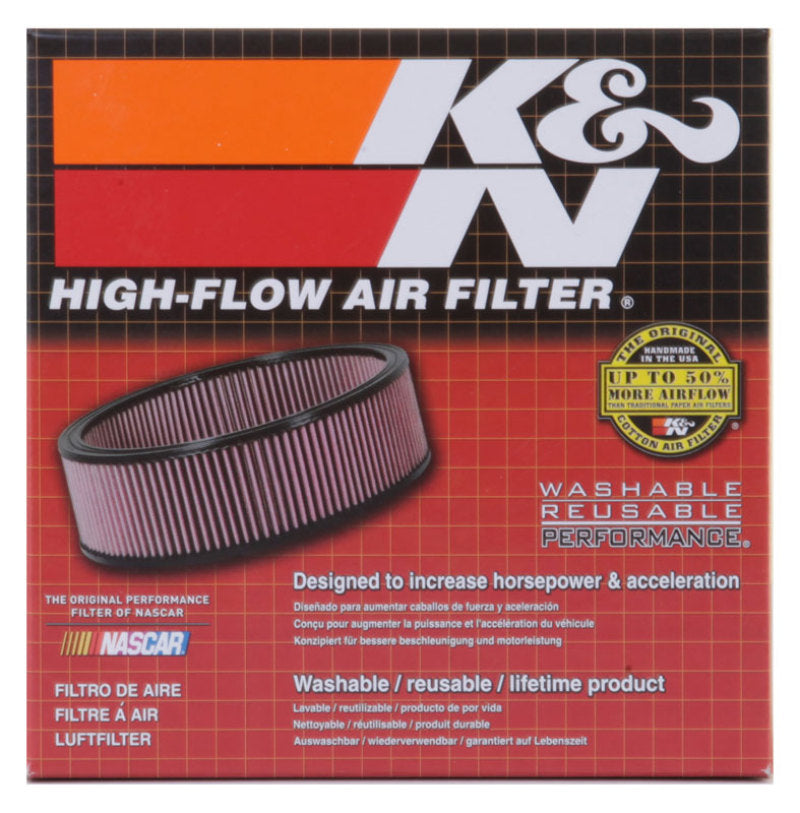 K&N Custom Racing Assembly - Round Tapered - Red 1.375in Neck Flange - 2.25in Over Height K&N Engineering