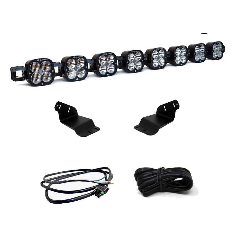 Baja Designs 2021+ Ford Bronco Roof Light Bar Kit 8 XL Linkable w/Upfitter Baja Designs