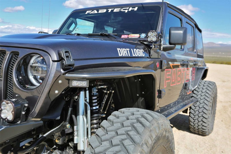 Fabtech 18-21 Jeep JL 4WD Front Steel Tube Fenders Fabtech