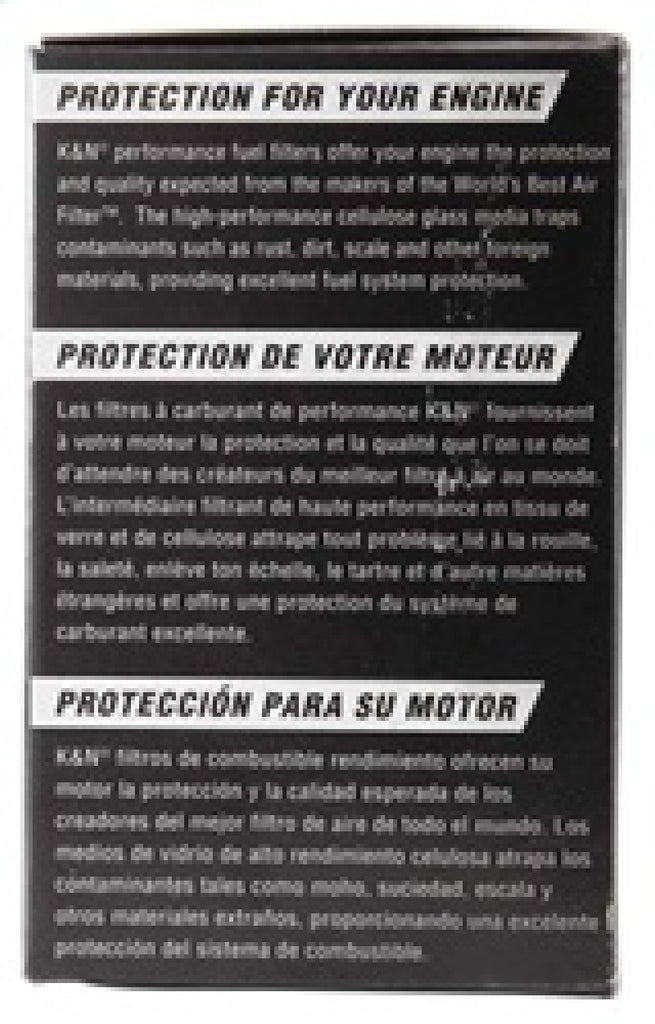 K&N Cellulose Media Fuel Filter 1.688in OD x 3.813in L K&N Engineering