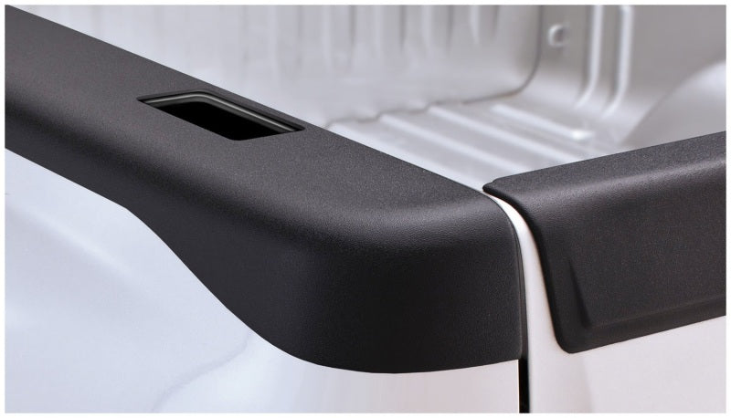 Bushwacker 07-14 Chevy Silverado 1500 Fleetside Bed Rail Caps 78.7in Bed - Black Bushwacker