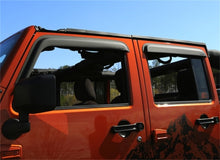 Load image into Gallery viewer, Rugged Ridge Window Visors Matte Black 07-18 4-Door Jeep Wrangler Rugged Ridge