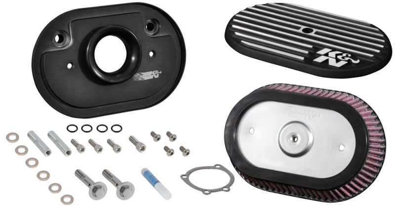 K&N Street Metal Intake System for 02-06 Harley Davidson Road King F/I 88cl Side Draft Dyna/Softail K&N Engineering