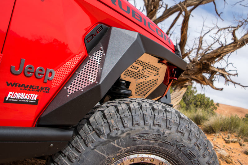 DV8 Offroad 2018+ Jeep Wrangler JL Armor Fenders w/ LED Turn Signal Lights DV8 Offroad