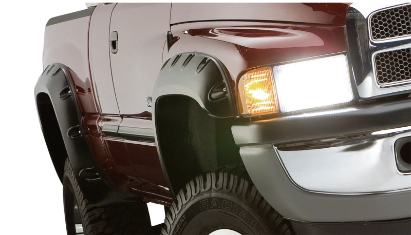 Bushwacker 94-01 Dodge Ram 1500 Fleetside Pocket Style Flares 4pc 78.0/96.0in Bed - Black Bushwacker