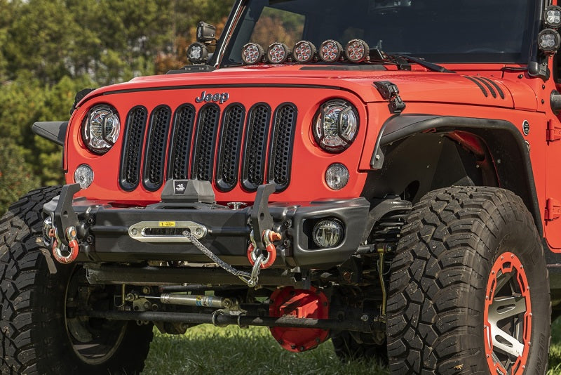 Rugged Ridge 07-18 Jeep Wrangler JK Arcus Front Bumper Set w/Tray & Hooks Rugged Ridge