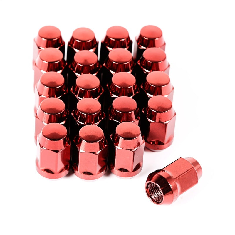 Rugged Ridge Wheel Lug Nut Set of 20 Red 1/2-20 Rugged Ridge