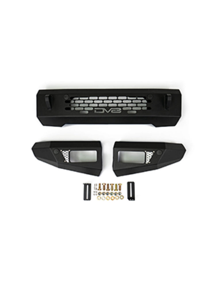 DV8 Offroad 2021+ Ford Bronco Bumper- Accommodates 20in Dual Row Light Bar & (4) 3in Pod Light Mount DV8 Offroad