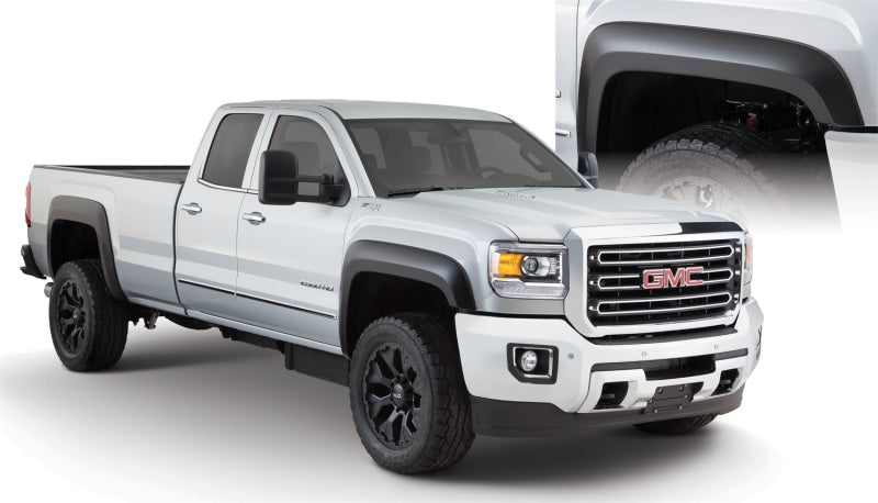 Bushwacker 15-18 GMC Sierra 2500 HD Extend-A-Fender Style Flares 4pc 78.8/97.6in Bed - Black Bushwacker