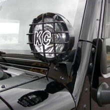 Load image into Gallery viewer, KC HiLiTES 07-18 Jeep JK A-Pillar Windshield Light Mount Bracket Set (Pair) - Black KC HiLiTES