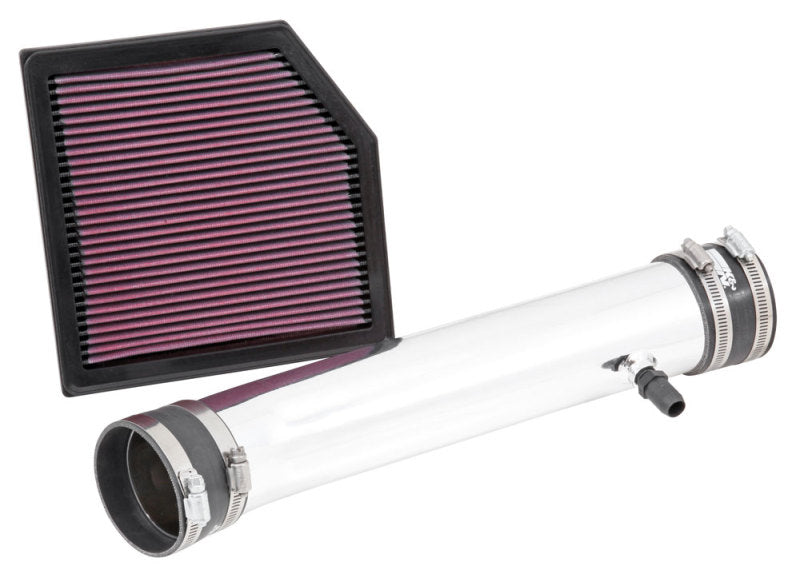 K&N 69 Series Performance Typhoon Intake Kit - Polished for 13-14 Lexus GS350 3.5L V6 K&N Engineering