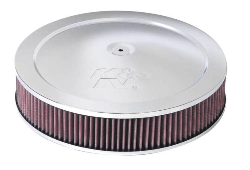 K&N 14in Red Custom Air Cleaner Assembly - 5.125in ID x 14in OD x 2.75in H x 1.25in Drop Base K&N Engineering