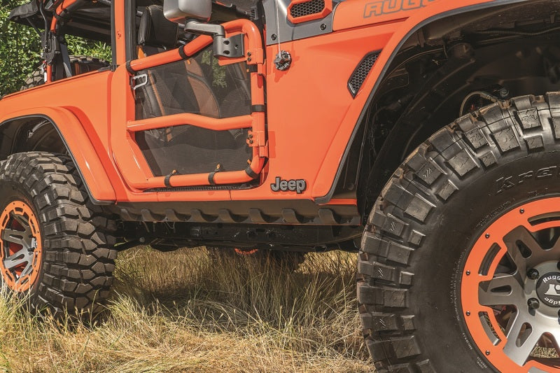 Rugged Ridge Rocker Guard Body Armor 18-20 Jeep Wrangler JL 2-Door Rugged Ridge