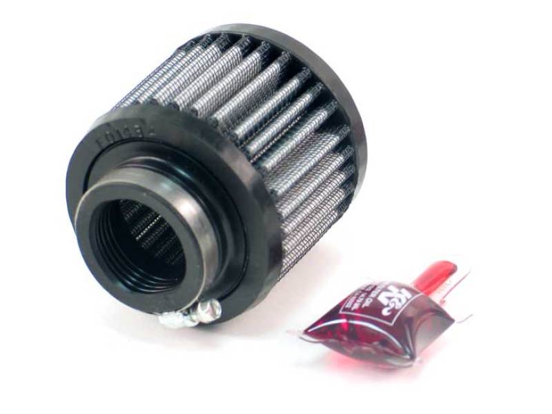 K&N 1.375in Flange ID x 3in OD x 2.5in H Rubber Base Crankcase Vent Filter K&N Engineering