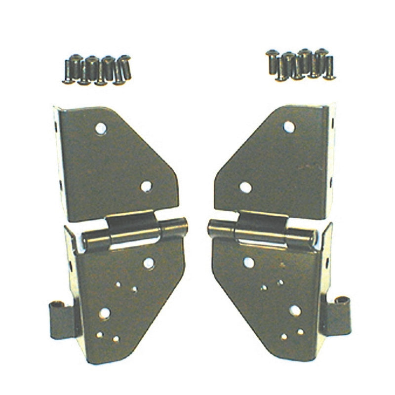 Rugged Ridge 76-86 Jeep CJ / 87-95 Jeep Wrangler YJ Black Windshield Hinges Rugged Ridge