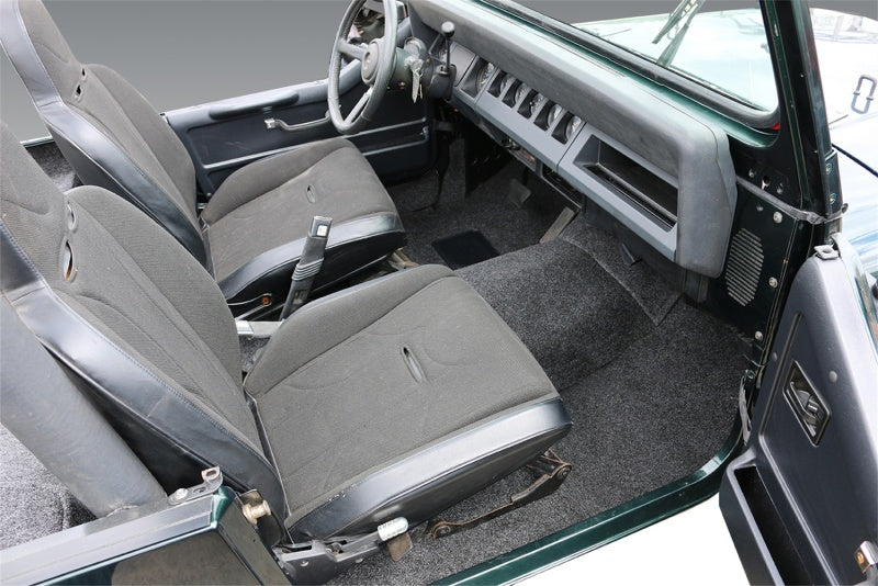 BedRug 76-95 Jeep CJ-7/YJ Front Kit 8pc Floor Kit (Incl Heat Shields) BedRug