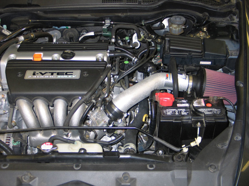 K&N 05-07 Honda Accord L4-2.4L Silver Typhoon Short Ram Intake K&N Engineering