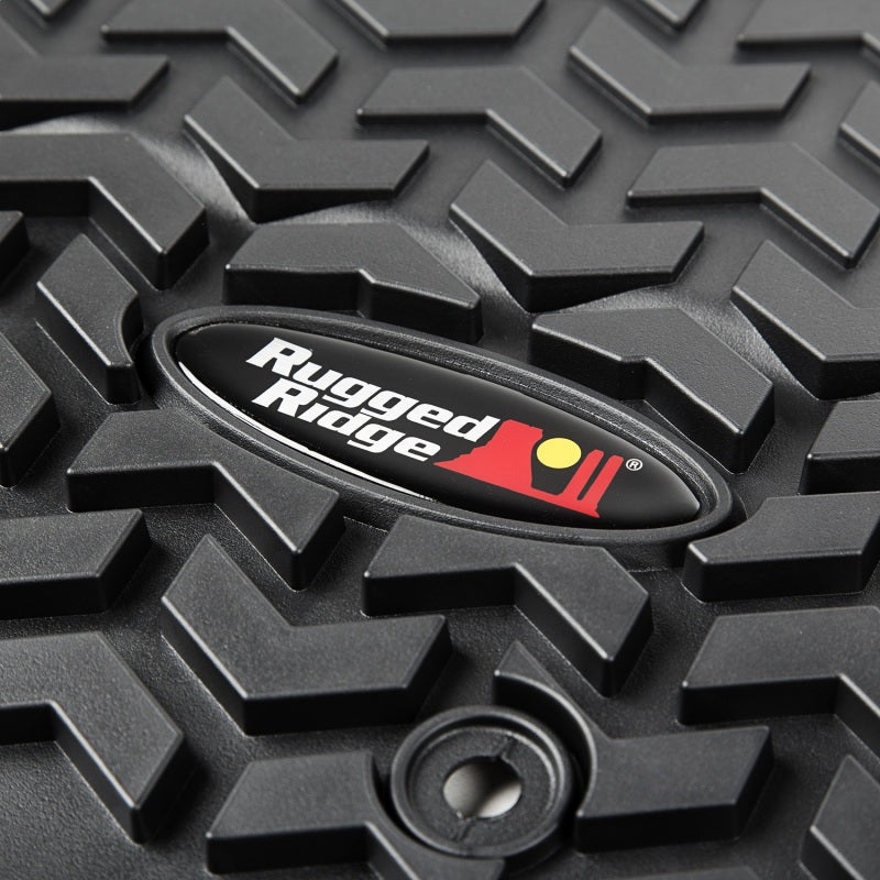 Rugged Ridge Floor Liner Front Black 2007-2018 Jeep Wrangler Unlimited JK 4 Dr Rugged Ridge