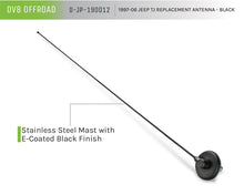 Load image into Gallery viewer, DV8 Offroad 1997-06 Jeep TJ Replacement Antenna Black DV8 Offroad