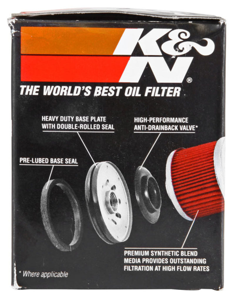 K&N Piaggio 2.156in OD x 3.063in Height Oil Filter K&N Engineering