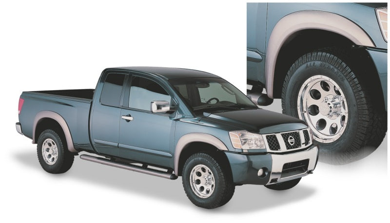 Bushwacker 04-15 Nissan Titan Extend-A-Fender Style Flares 4pc 67.1/78.9/84/96in - Black Bushwacker