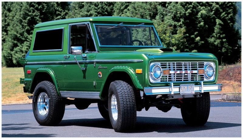 Bushwacker 66-77 Ford Bronco Cutout Style Flares 2pc - Black Bushwacker