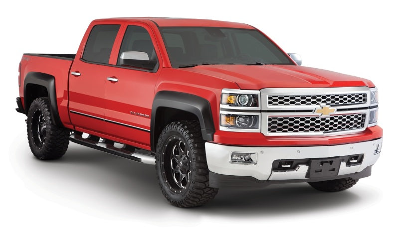 Bushwacker 14-16 Chevy Silverado 1500 Extend-A-Fender Style Flares 4pc - Black Bushwacker