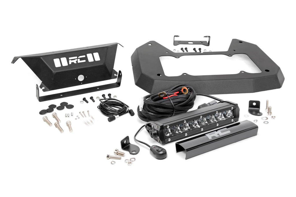 Spare Tire Carrier Delete | 8 Inch Chrome LED | Jeep Wrangler JL (18-23) Rough Country