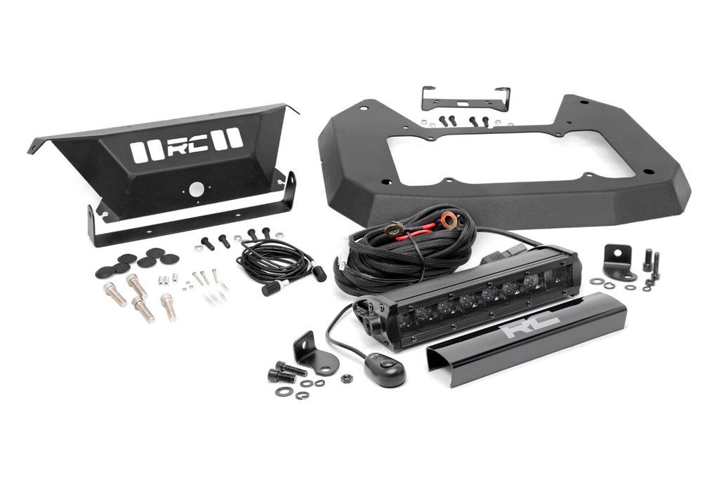 Spare Tire Carrier Delete | 8 Inch BLK Ser LED | Jeep Wrangler JL (18-23) Rough Country