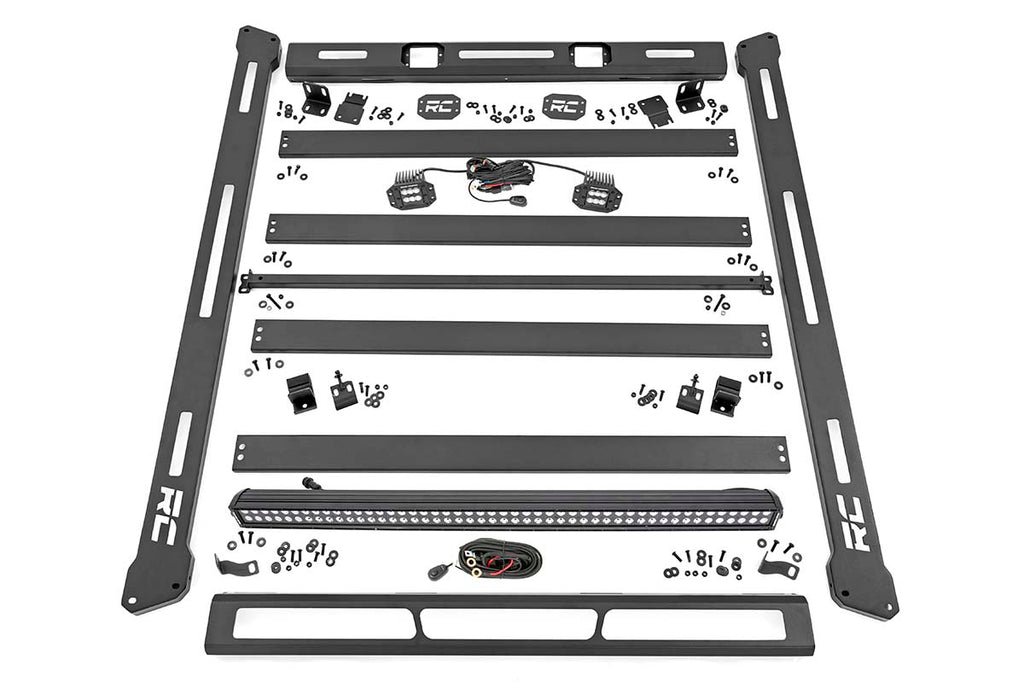 Roof Rack | Black Series Lights | Jeep Wrangler JK  (2007-2018) Rough Country
