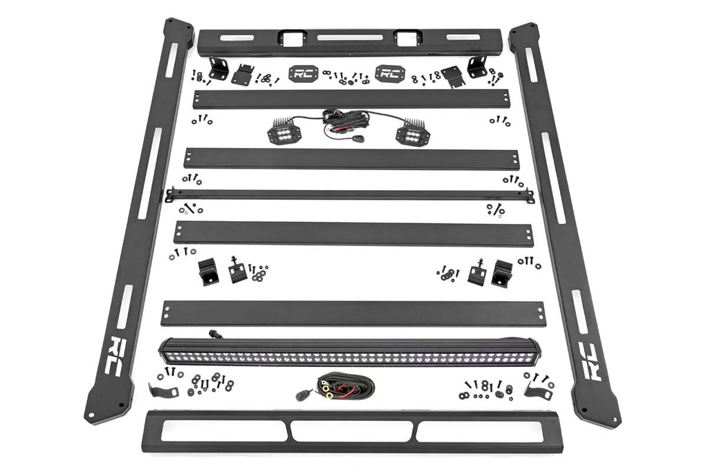 Roof Rack | Black Series Lights | Jeep Wrangler JL 4WD (2018-2023) Rough Country