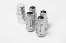 Load image into Gallery viewer, Wheel Mate 12x1.25 48mm Muteki SR48 Silver Open End Locking Lug Nut - Set of 4 Wheel Mate