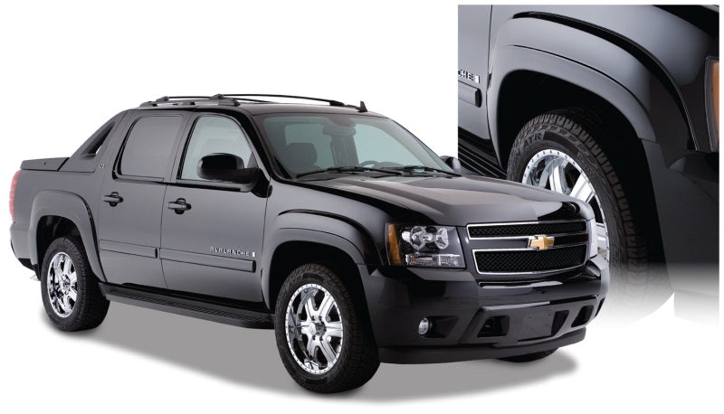 Bushwacker 07-13 Chevy Avalanche OE Style Flares 4pc - Black Bushwacker