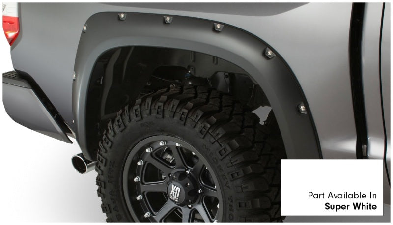Bushwacker 16-18 Toyota Tundra Fleetside Pocket Style Flares 4pc 66.7/78.7/97.6in Bed - Super White Bushwacker
