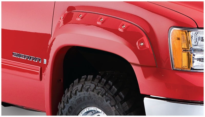 Bushwacker 07-14 GMC Sierra 2500 HD Fleetside Cutout Style Flares 4pc 78.7/97.6in Bed - Black Bushwacker