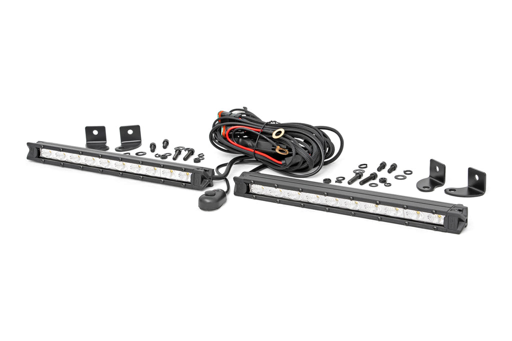 Chrome Series LED | 10" Pair | Slim Line Rough Country