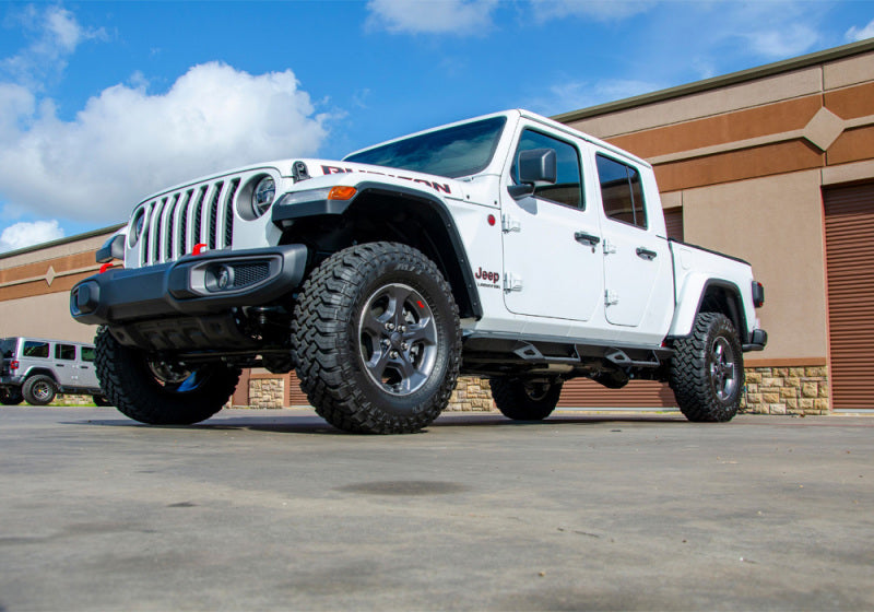 N-Fab Predator Pro Step System 2019 Jeep Wrangler JT 4DR Truck Full Length - Tex. Black N-Fab