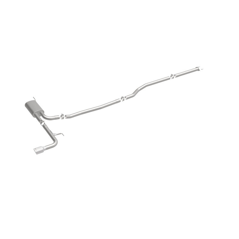MagnaFlow Cat Back, SS, 2.5in, Street, Single Straight Pass. Polished 4in Tip, 2015 Ford Fusion 2.5L Magnaflow