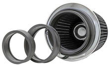 Load image into Gallery viewer, K&amp;N Universal Filter Chrome Round Tapered White - 4in Flange ID x 1.125in Flange Length x 5.5in H K&amp;N Engineering