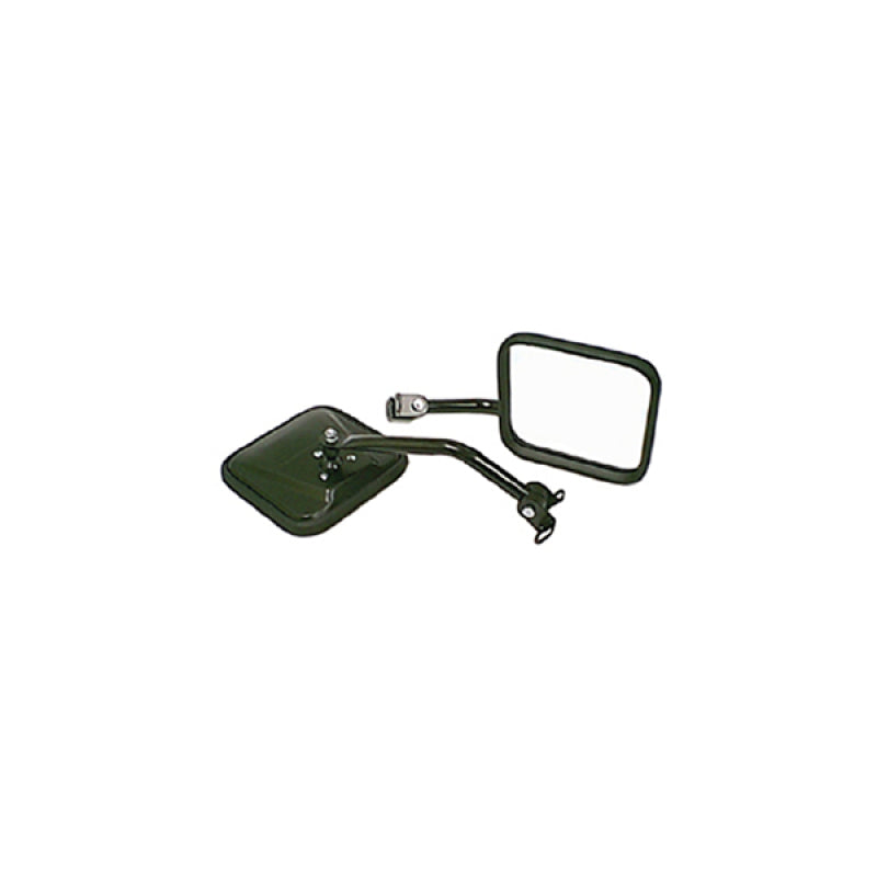 Rugged Ridge 87-95 Jeep Wrangler YJ Black CJ-Style Side Mirror Kit Rugged Ridge