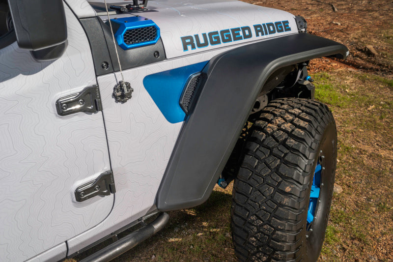 Rugged Ridge Max Terrain Fender Flare Set F & R 18-22 Jeep Wrangler JL Rugged Ridge